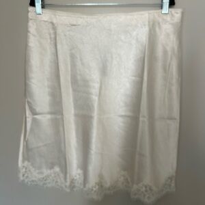 J. Crew Cream Lace Mini Skirt